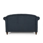 Chaise longue double rembourrée de 66 pouces avec pieds en bouleau