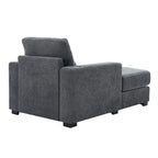 Chaise longue surdimensionnée Canapé moderne avec oreillers, station de charge et porte-gobelets