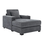 Chaise longue surdimensionnée Canapé moderne avec oreillers, station de charge et porte-gobelets