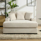 Chaise longue surdimensionnée Canapé moderne avec oreillers, station de charge et porte-gobelets