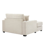 Chaise longue surdimensionnée Canapé moderne avec oreillers, station de charge et porte-gobelets