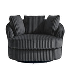 Fauteuil pivotant cylindrique déhoussable à accoudoirs encastrés - Lot de 2