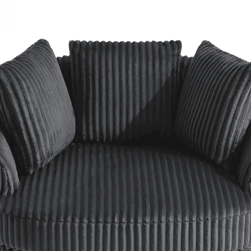 Fauteuil pivotant cylindrique déhoussable à accoudoirs encastrés - Lot de 2
