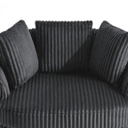 Fauteuil pivotant cylindrique déhoussable à accoudoirs encastrés - Lot de 2