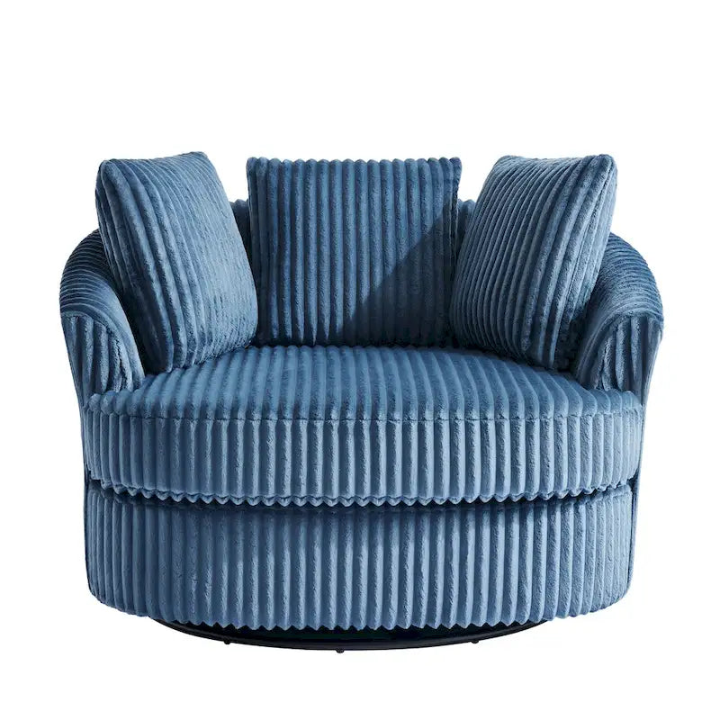 Fauteuil pivotant cylindrique déhoussable à accoudoirs encastrés - Lot de 2