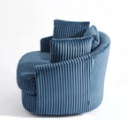 Fauteuil pivotant cylindrique déhoussable à accoudoirs encastrés - Lot de 2