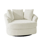 Fauteuil pivotant cylindrique déhoussable à accoudoirs encastrés - Lot de 2