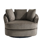 Fauteuil pivotant cylindrique déhoussable à accoudoirs encastrés - Lot de 2