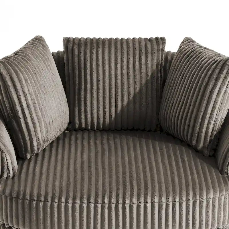 Fauteuil pivotant cylindrique déhoussable à accoudoirs encastrés - Lot de 2