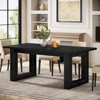 Table de salle à manger de ferme rectangulaire en bois de 160 cm pour 4 à 6 personnes