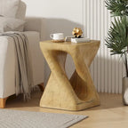 Table d'appoint Twist Shape, texture façon bois