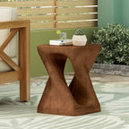 Table d'appoint Twist Shape, texture façon bois