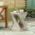 Table d'appoint Twist Shape, texture façon bois