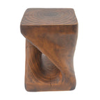 Table d'appoint Twist Shape, texture façon bois