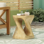 Table d'appoint Twist Shape, texture façon bois
