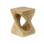 Table d'appoint Twist Shape, texture façon bois