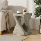 Table d'appoint Twist Shape, texture façon bois