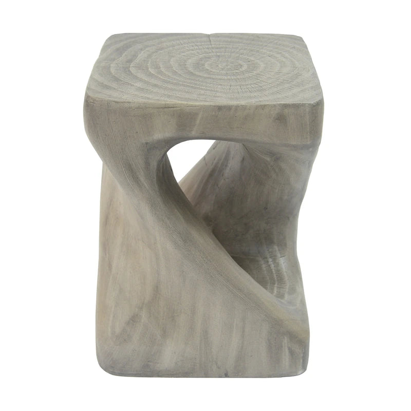 Table d'appoint Twist Shape, texture façon bois