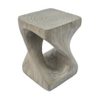 Table d'appoint Twist Shape, texture façon bois