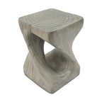 Table d'appoint Twist Shape, texture façon bois
