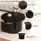 30.5   Table basse avec tiroir et piètement à lattes