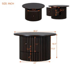 30.5   Table basse avec tiroir et piètement à lattes