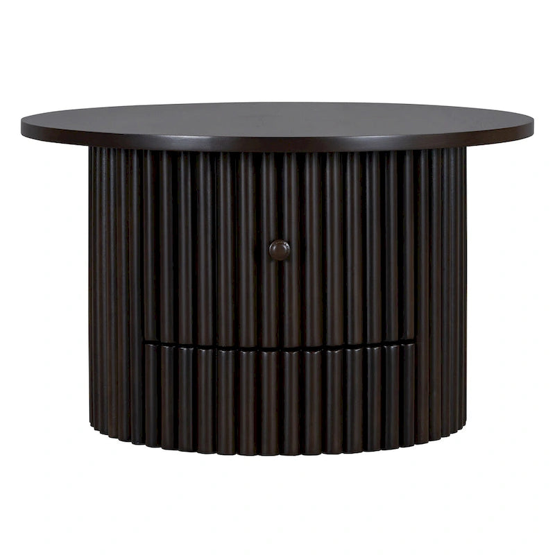 30.5   Table basse avec tiroir et piètement à lattes