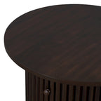30.5   Table basse avec tiroir et piètement à lattes