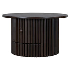 30.5   Table basse avec tiroir et piètement à lattes