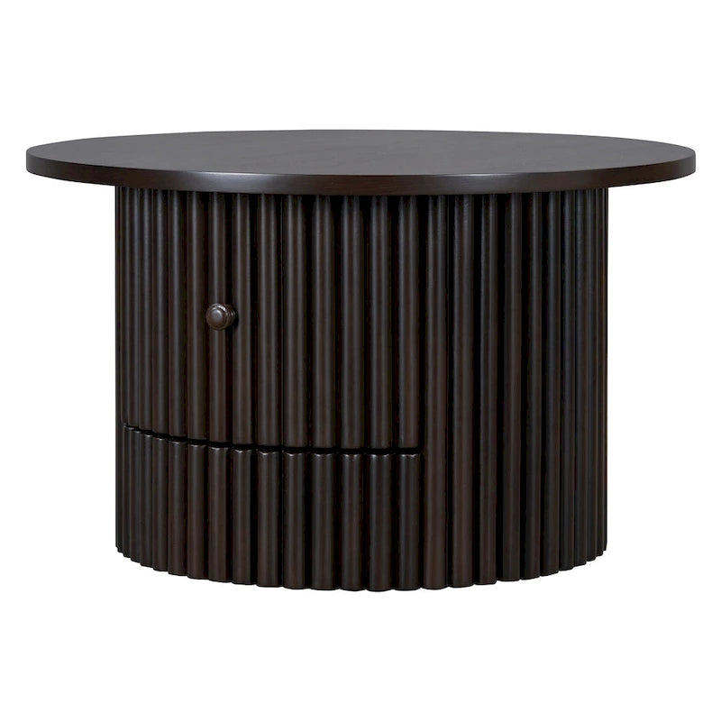 30.5   Table basse avec tiroir et piètement à lattes
