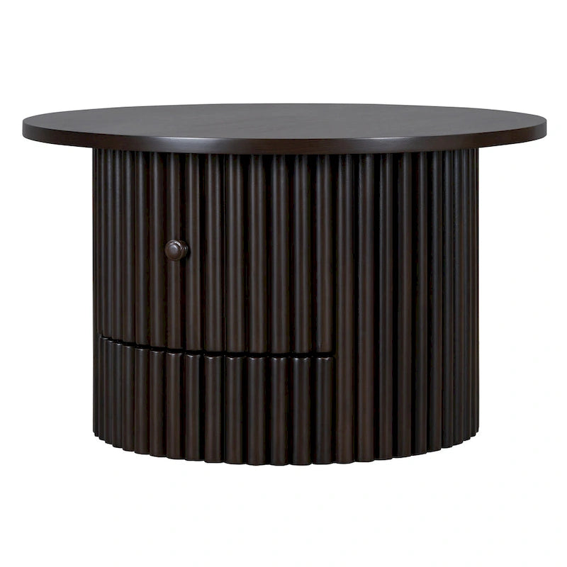 30.5   Table basse avec tiroir et piètement à lattes