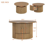 30.5   Table basse avec tiroir et piètement à lattes