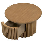 30.5   Table basse avec tiroir et piètement à lattes