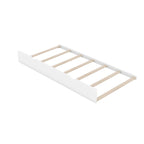 Lit de repos double en pin blanc avec tiroirs et lit gigogne