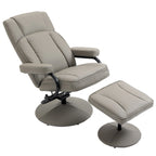 Fauteuil inclinable pivotant dossier haut avec ottoman, 30 po