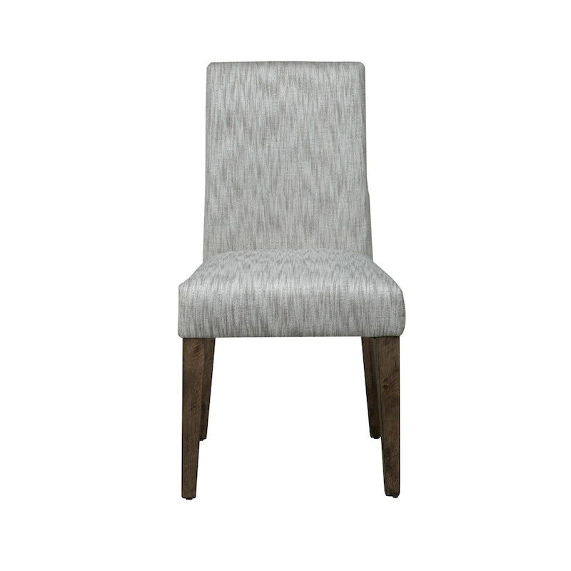 Chaise d'appoint en bois de caramel rustique avec finition vieillie (lot de 2)