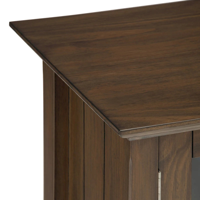 Bahut de rangement de style transitionnel en bois massif, 37 po de largeur - 37 larg. x 17 prof. x 36 haut.