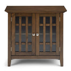 Bahut de rangement de style transitionnel en bois massif, 37 po de largeur - 37 larg. x 17 prof. x 36 haut.