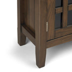 Bahut de rangement de style transitionnel en bois massif, 37 po de largeur - 37 larg. x 17 prof. x 36 haut.