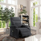 Fauteuil inclinable de massage électrique rembourré avec porte-gobelet