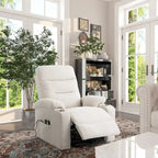 Fauteuil inclinable de massage électrique rembourré avec porte-gobelet