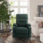 Fauteuil inclinable de massage électrique rembourré avec porte-gobelet