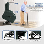 Fauteuil inclinable de massage électrique rembourré avec porte-gobelet