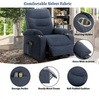 Fauteuil inclinable de massage électrique rembourré avec porte-gobelet