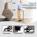 Fauteuil inclinable de massage électrique rembourré avec porte-gobelet