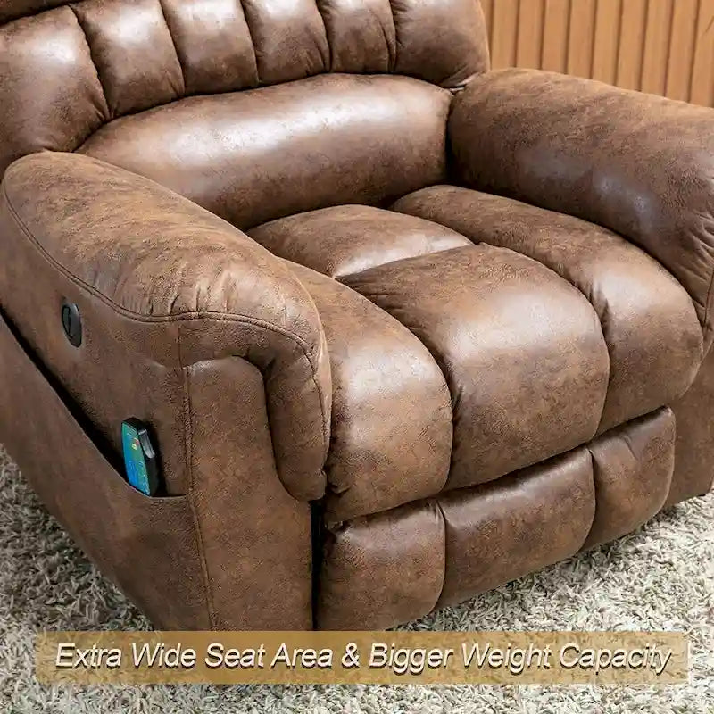 Canapé inclinable avec fauteuil de massage