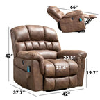 Canapé inclinable avec fauteuil de massage
