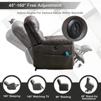 Canapé inclinable avec fauteuil de massage