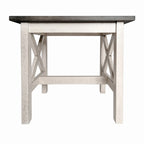Table d'appoint de ferme classique en bois massif
