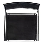 Chaise de salle à manger en cuir (lot de 2) - 21,7 L x 19,7 P x 31,9 H - 22Lx20Px32H